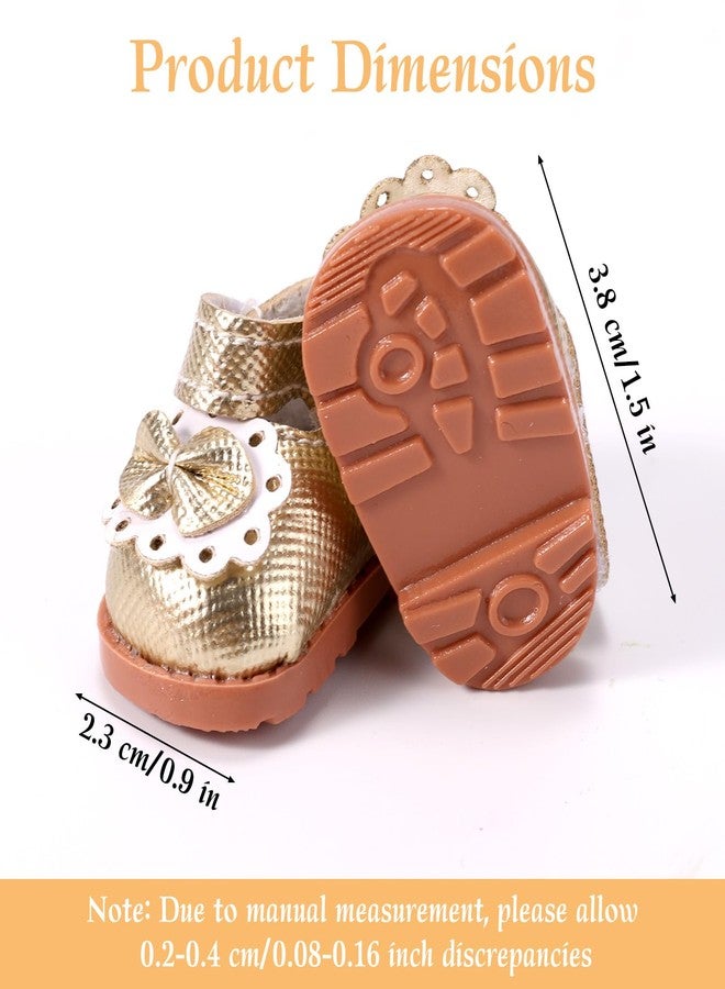 Sinbana 2 Pairs Mini Doll Shoes for Dolls, 2 Styles 6.69in Mini Doll Shoes Fashion Kawaii Canvas Sneaker for Toy Outfit Accessories - Image 2